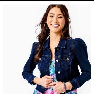 Lilly Pulitzer Laylani Denim Jacket L